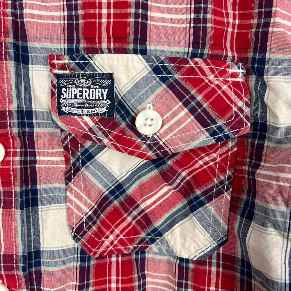 Superdry plaid Washbasket lined shirt - size XL - Picture 5 of 10